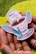 Books Coffee Fae bookish sticker by Pinstory