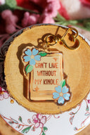 Can't Live Without My Kindle keychain and Kindle charm by Pinstory