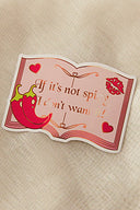 If It's Not Spicy I Don't Want It bookish sticker by Pinstory