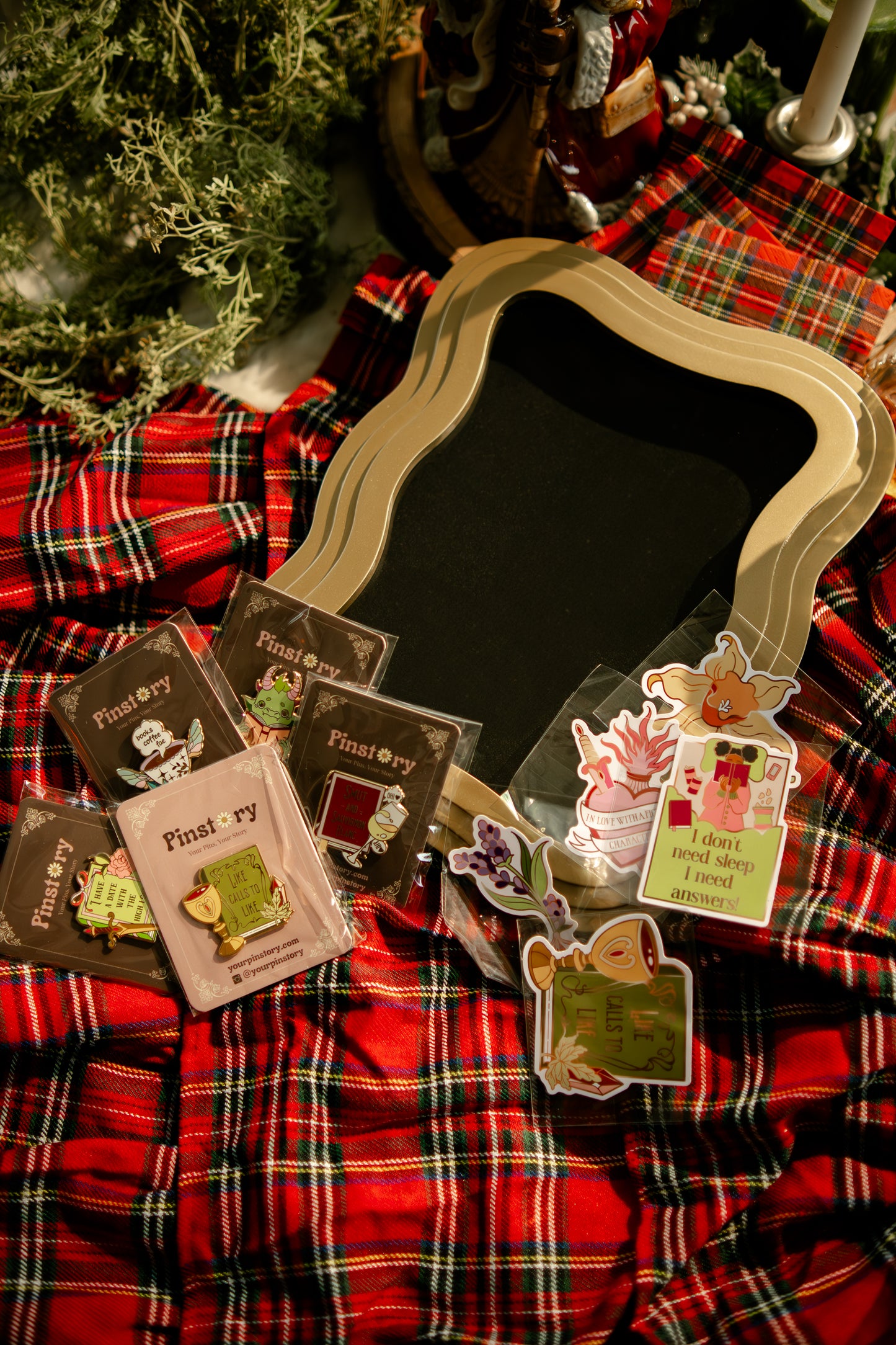 Bookish Pin Collector Gift Box - Bookish Pins, Pinboard, and Stickers