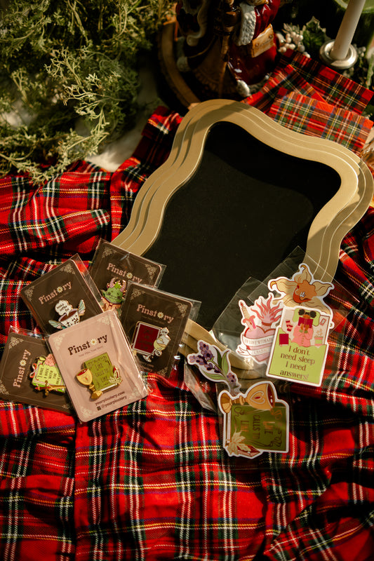 Bookish Pin Collector Gift Box - Bookish Pins, Pinboard, and Stickers