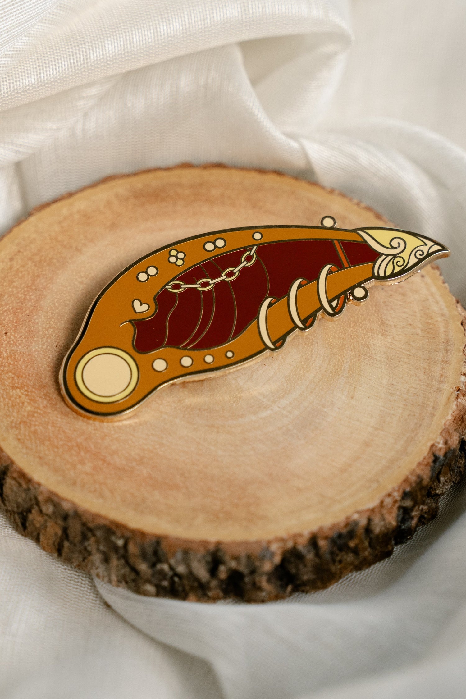 Elf Ear with Jewelry Bookish Enamel Pin