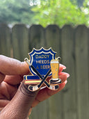 "Daddy Needs A Beer" Hockey Enamel Pin
