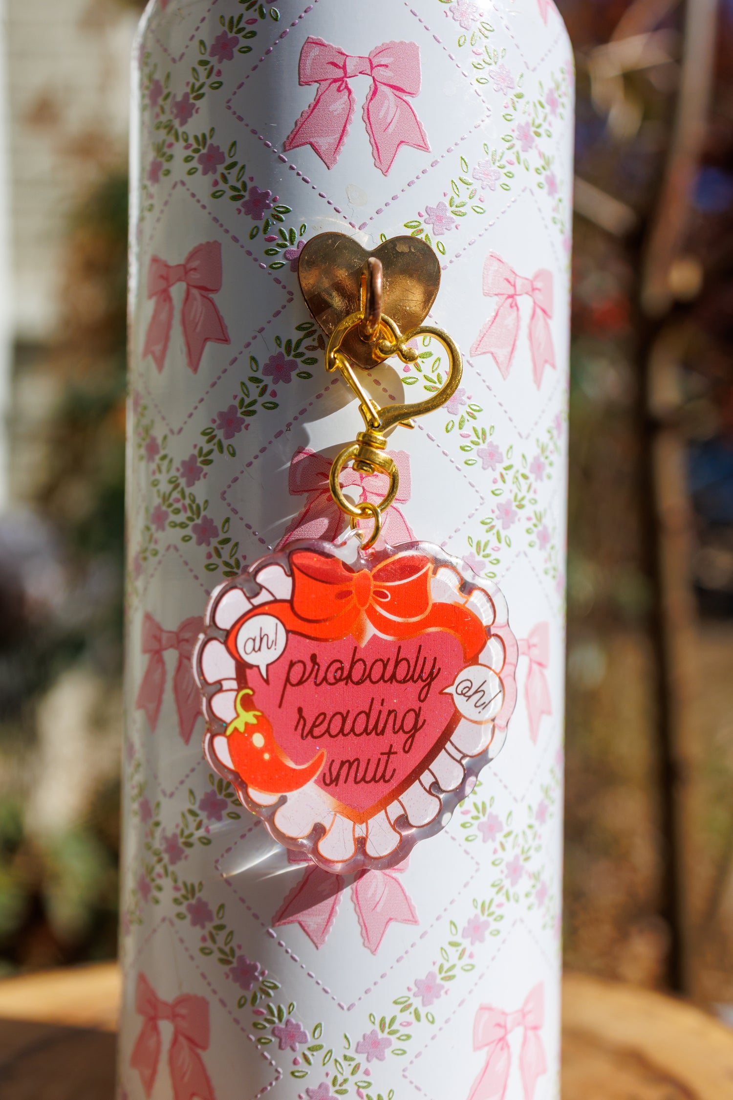 "Probably Reading Smut" Keychain/Kindle Charm