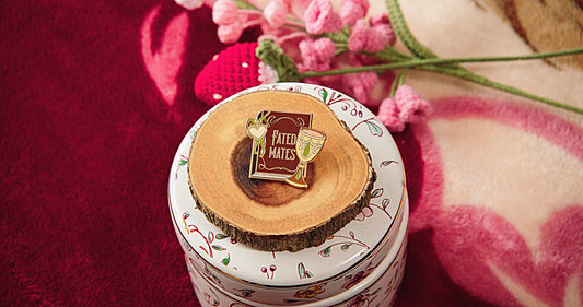 "Fated Mates" Enamel Pin -  Bookish Fairycore Cottagecore Pinstory Original Enamel Pins