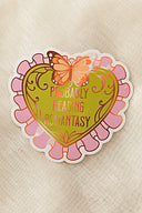 Probably Reading Romantasy bookish sticker by Pinstory