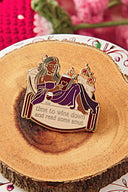 Time to Wine Down and Read Some Smut bookish enamel pin by Pinstory