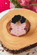 Don't Talk To Me I'm Reading bookish enamel pin by Pinstory